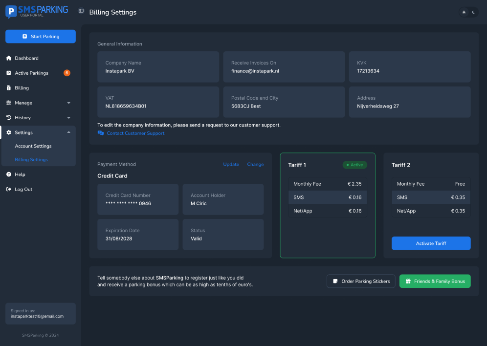 SMSParking screenshot 4